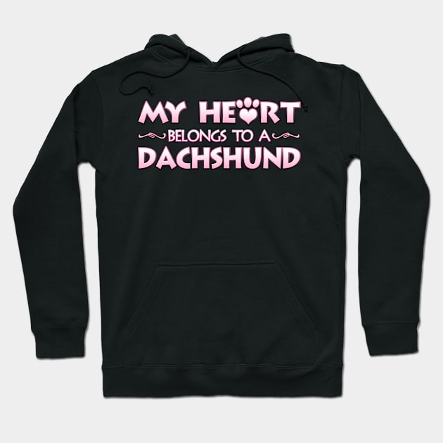 Valentine's Day Gift For Dachshund Dog Lovers & Owners Hoodie by Just Another Shirt